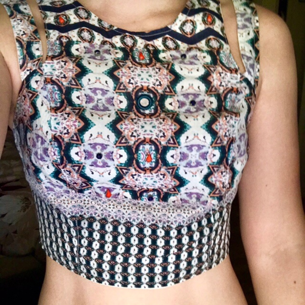 PacSun Kendall and Kylie Split Strap Crop Top